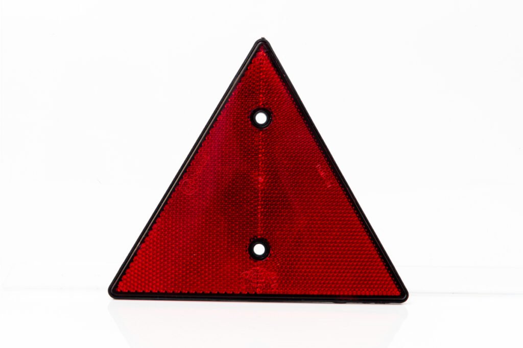 Triangle De Sécurité Réfléchissant Pour Voiture - Homologué - Compact Et Pliable - 45x15x3cm - Rouge