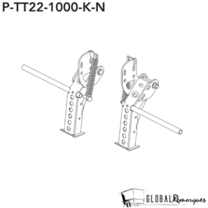 Paire de béquilles coup de pied T-Transporter & Connect BJT - P-TT22-1000-K-N
