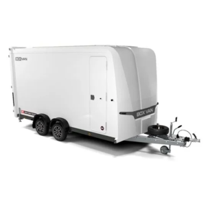 BRIAN JAMES Box Van Blanche 400×180 / 2 essieux / Roues 12 pouces / 2700kg – 600-4018-27-2-12-W