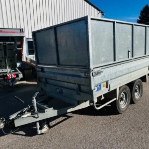 Occasion remorque benne hydraulique JP CONSTRUCTION 310 x160 cm - 3000kg