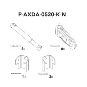 Kit 6 amortisseurs Brian James Connect & T-Transporter 12" - P-AXDA-0520-K-N