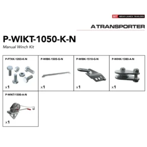 Treuil manuel autofreiné avec support pour A-Transporter 2025 - P-WIKT-1050-K-N
